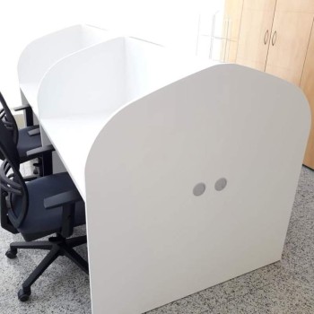 Mesa telemarketing doble de Emobok