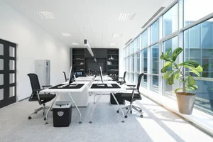luz natural en oficinas abiertas open space