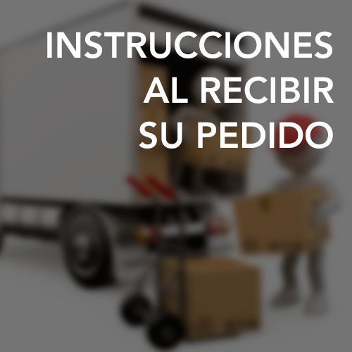 Instrucciones para recepción de pedidos de muebles de oficina