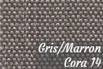 Tapizado gris/marron butaca inclass c1
